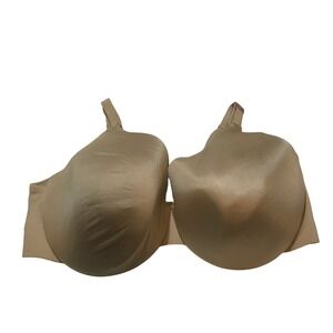 Cacique Backsmoother Lightly Lined Full Coverage Bra Tan Nude 46F Underwire